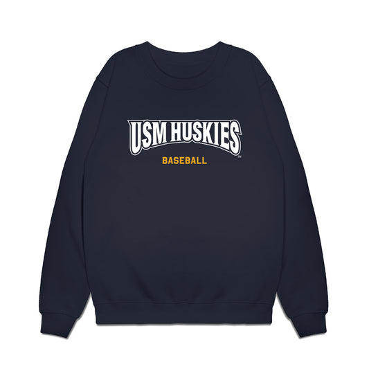 Southern Maine - NCAA Baseball : Ben Miller - Classic Shersey Premium Crewneck Sweatshirt-0