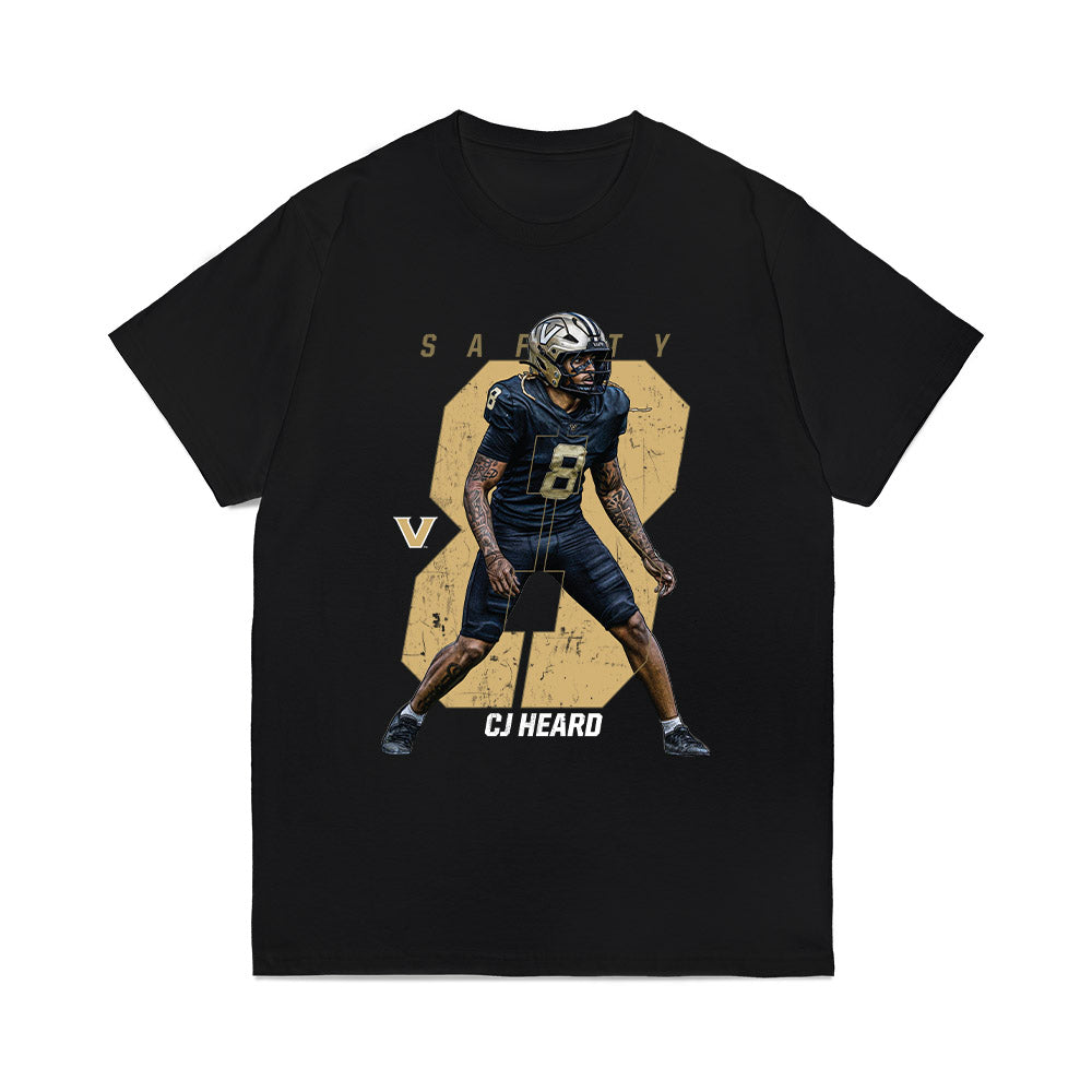 Vanderbilt - NCAA Football : CJ Heard - Collage Comfort Colors T-Shirt-0