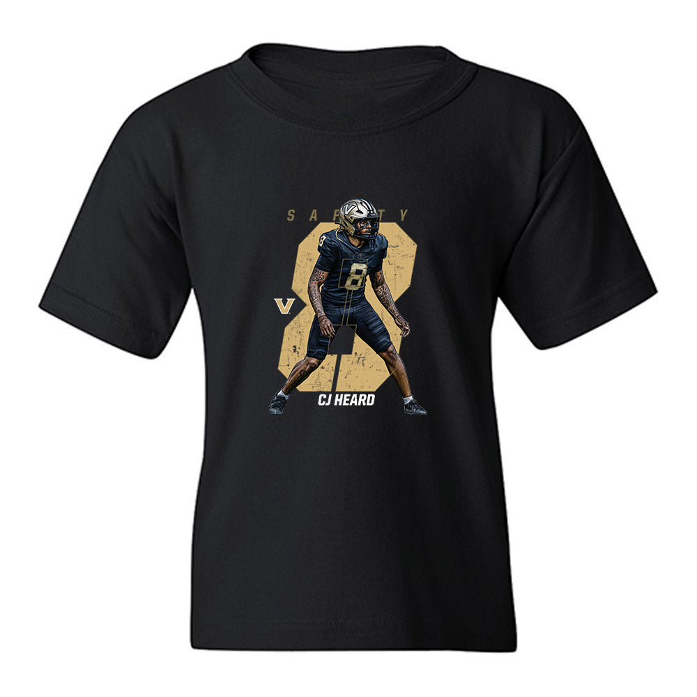 Vanderbilt - NCAA Football : CJ Heard - Collage Youth T-Shirt-0