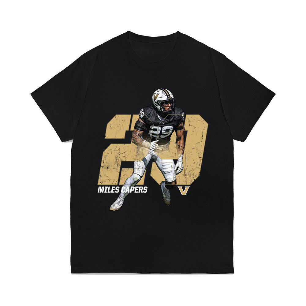 Vanderbilt - NCAA Football : Miles Capers - Collage Comfort Colors T-Shirt-0