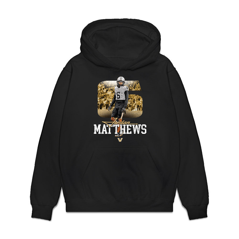 Vanderbilt - NCAA Football : Jordan Matthews - Collage Premium Hooded Sweatshirt-0