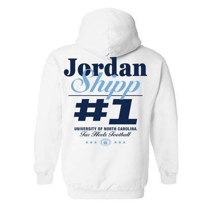 UNC - NCAA Football : Jordan Shipp - Sports Shersey Hooded Sweatshirt-1
