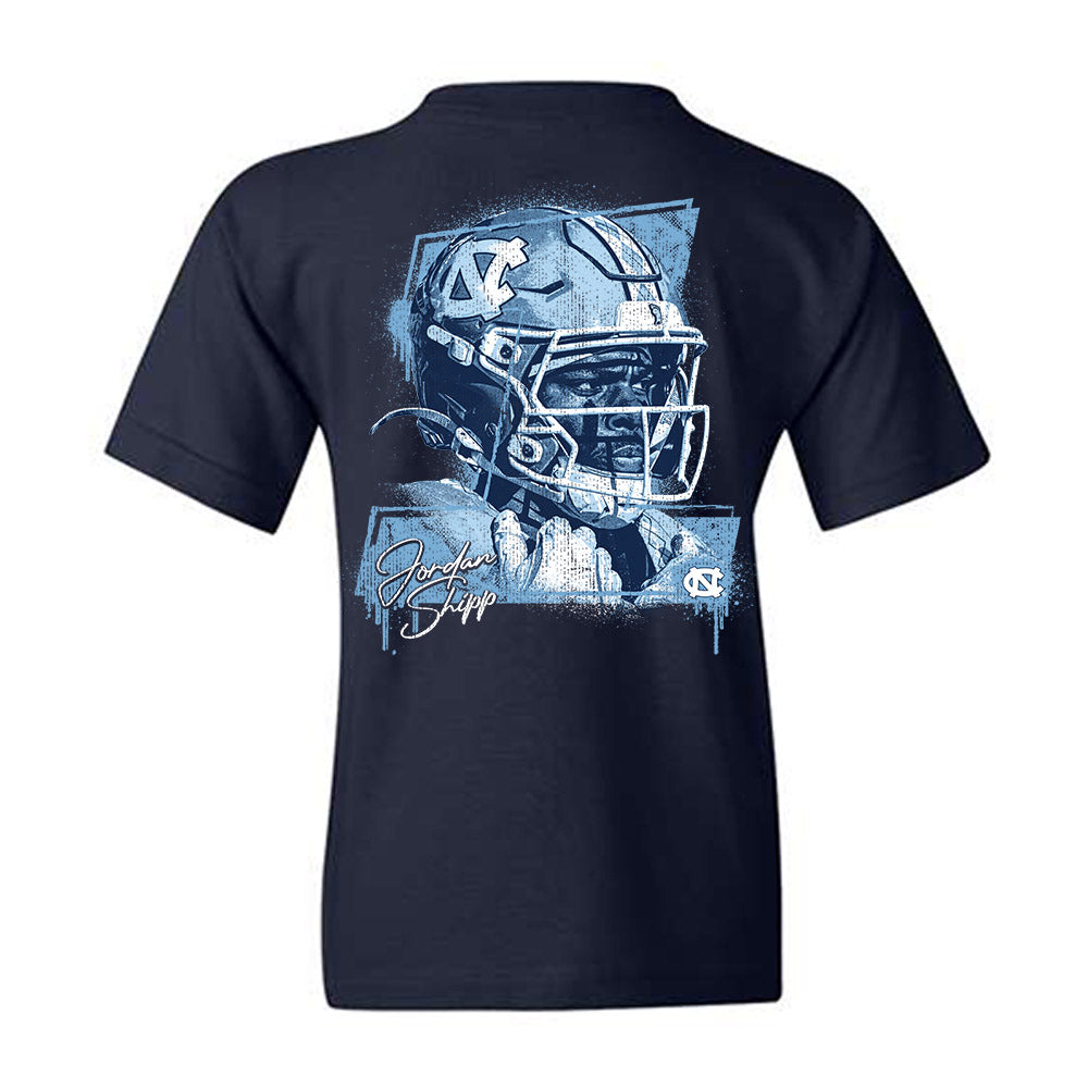 UNC - NCAA Football : Jordan Shipp - Graphic Youth T-Shirt-1