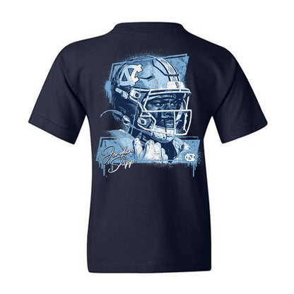 UNC - NCAA Football : Jordan Shipp - Graphic Youth T-Shirt-1
