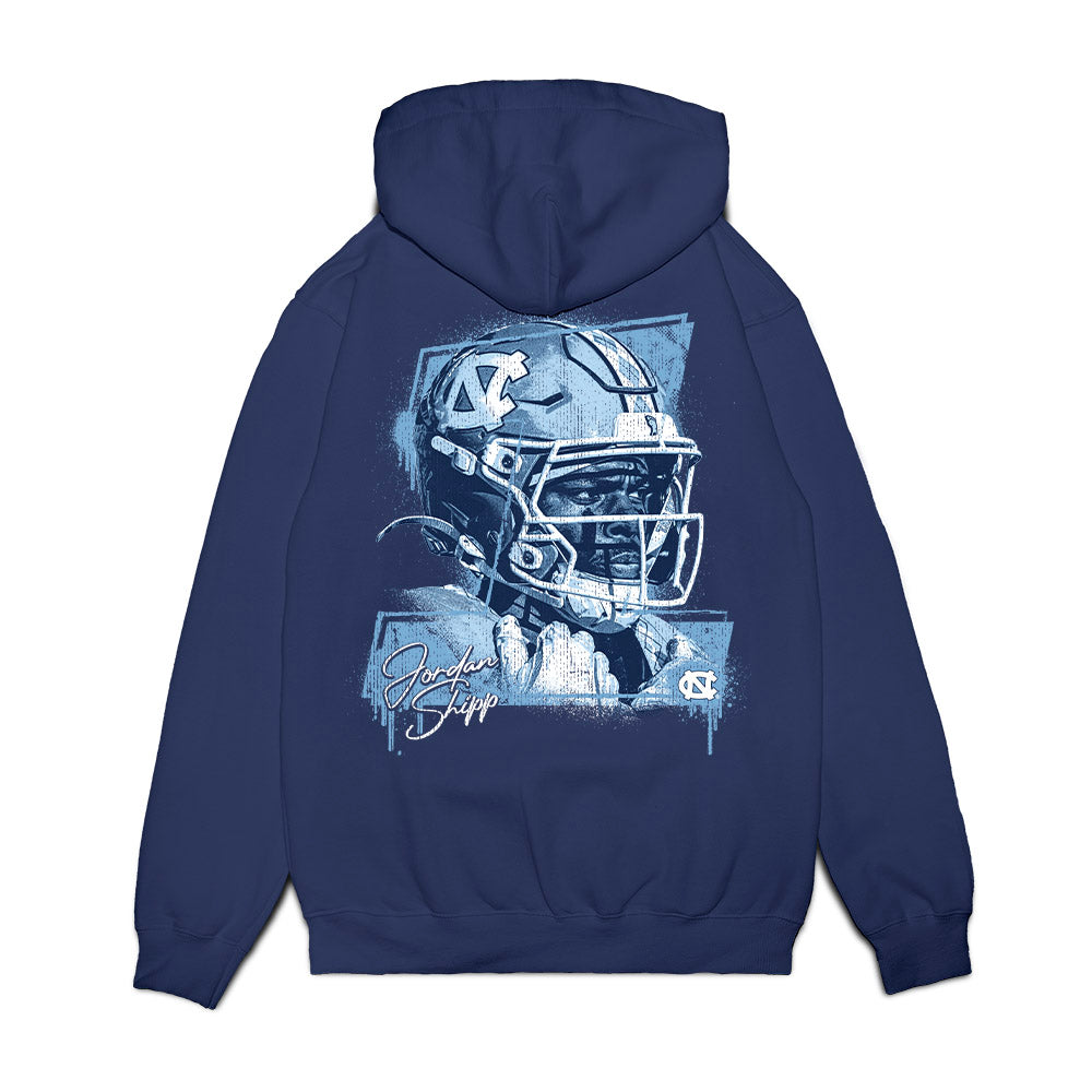 UNC - NCAA Football : Jordan Shipp - Graphic Fleece Hooded Sweatshirt-1