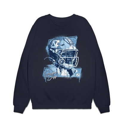 UNC - NCAA Football : Jordan Shipp - Graphic Premium Crewneck Sweatshirt-0