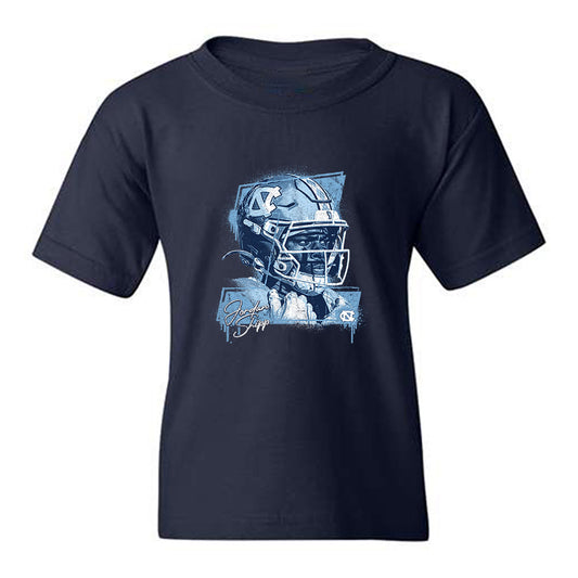UNC - NCAA Football : Jordan Shipp - Graphic Youth T-Shirt-0