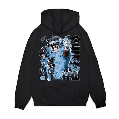 UNC - NCAA Football : Jordan Shipp - Collage Premium Hooded Sweatshirt-1