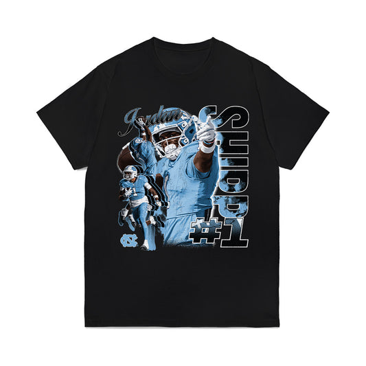 UNC - NCAA Football : Jordan Shipp - Collage Comfort Colors T-Shirt-0