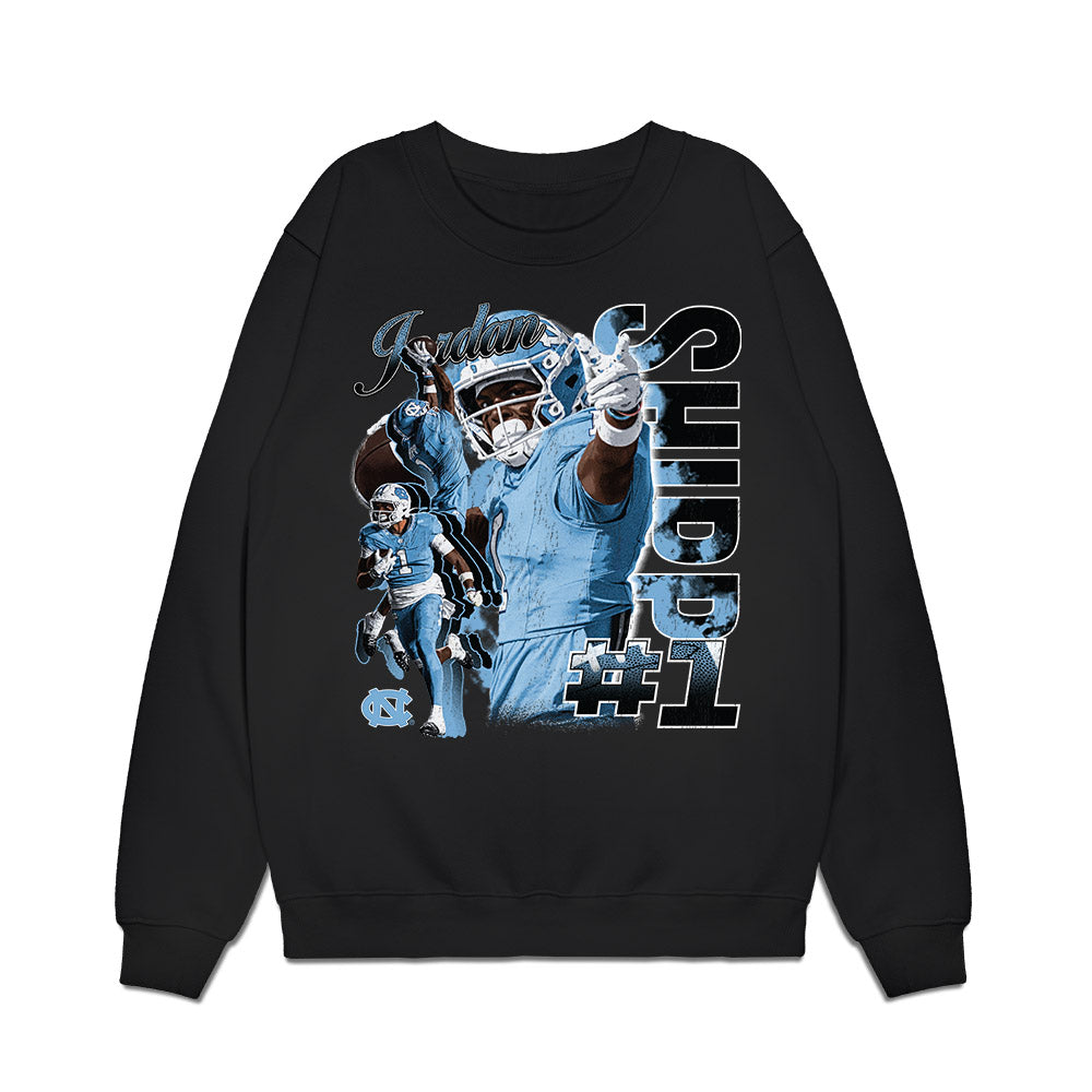 UNC - NCAA Football : Jordan Shipp - Collage Premium Crewneck Sweatshirt-0