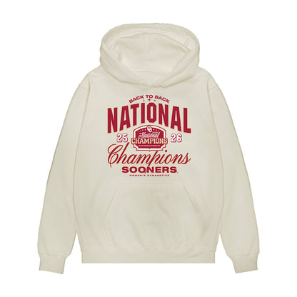 Oklahoma - NCAA Women's Gymnastics : National Championship Roster Premium Hooded Sweatshirt-0