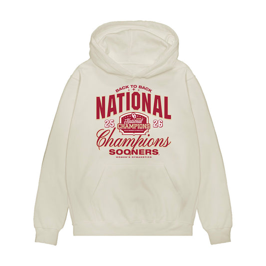 Oklahoma - NCAA Women's Gymnastics : National Championship Roster Premium Hooded Sweatshirt-0