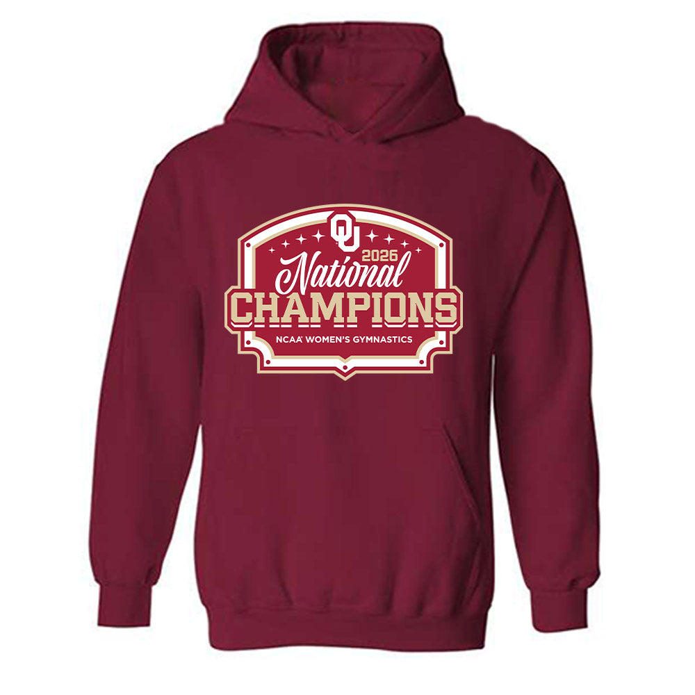 Oklahoma - NCAA Women's Gymnastics : Caitlin Smith - National Champions Hooded Sweatshirt-0