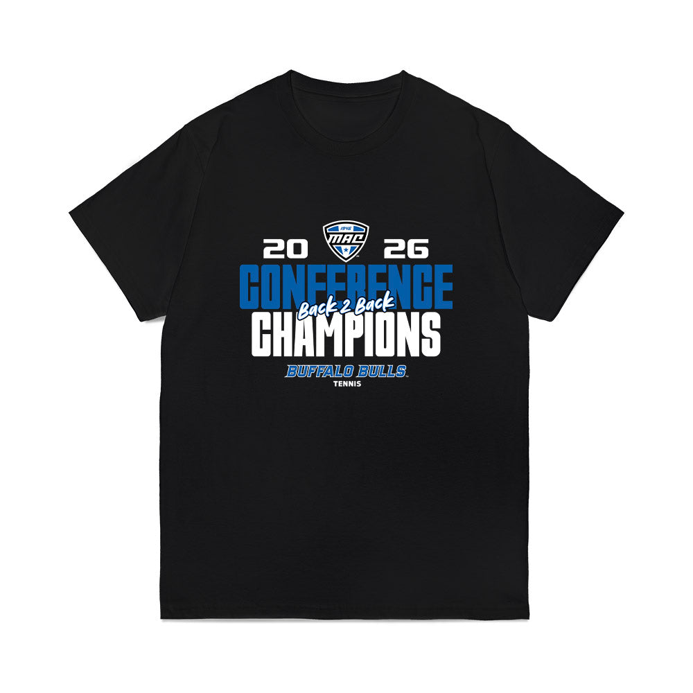 Buffalo - NCAA Men's Tennis : Conference Champs Roster List Comfort Colors T-Shirt-0