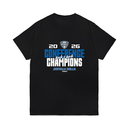 Buffalo - NCAA Men's Tennis : Conference Champs Roster List Comfort Colors T-Shirt-0
