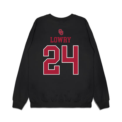 Oklahoma - NCAA Softball : Audrey Lowry - Sooners Go Yard! Premium Crewneck Sweatshirt-1