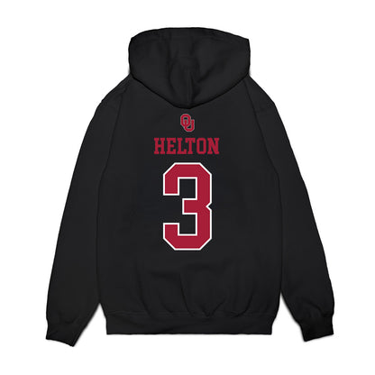 Oklahoma - NCAA Softball : Chaney Helton - Sooners Go Yard! Premium Hooded Sweatshirt-1