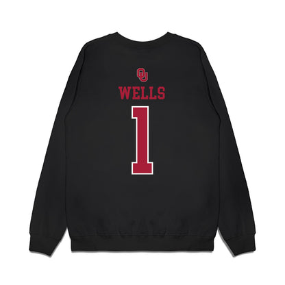 Oklahoma - NCAA Softball : Kendall Wells - Sooners Go Yard! Premium Crewneck Sweatshirt-1