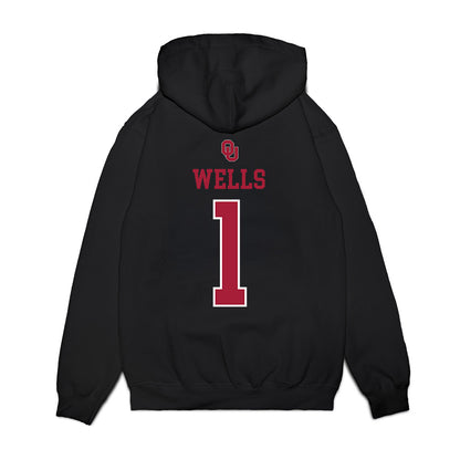 Oklahoma - NCAA Softball : Kendall Wells - Sooners Go Yard! Premium Hooded Sweatshirt-1