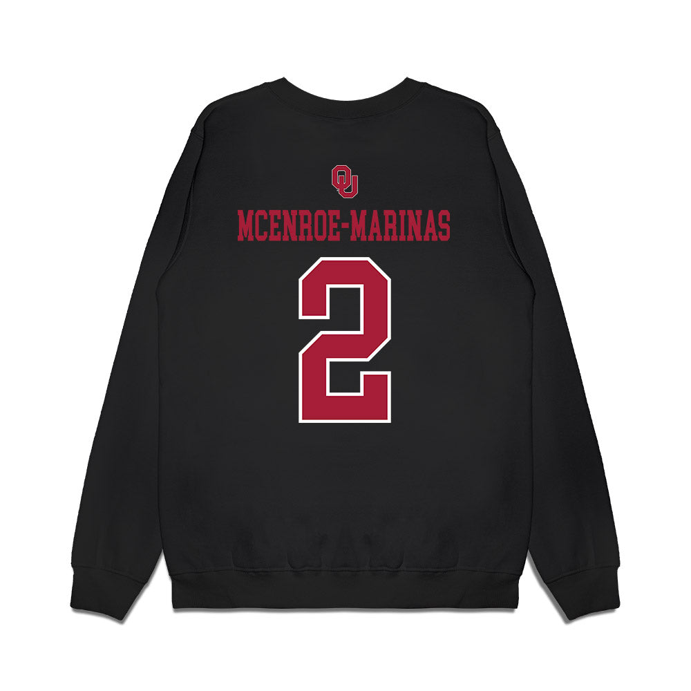 Oklahoma - NCAA Softball : Nelly McEnroe-Marinas - Sooners Go Yard! Premium Crewneck Sweatshirt-1