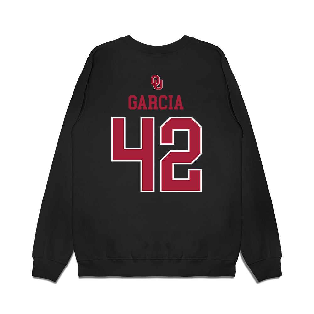 Oklahoma - NCAA Softball : Gabriella Garcia - Sooners Go Yard! Premium Crewneck Sweatshirt-1