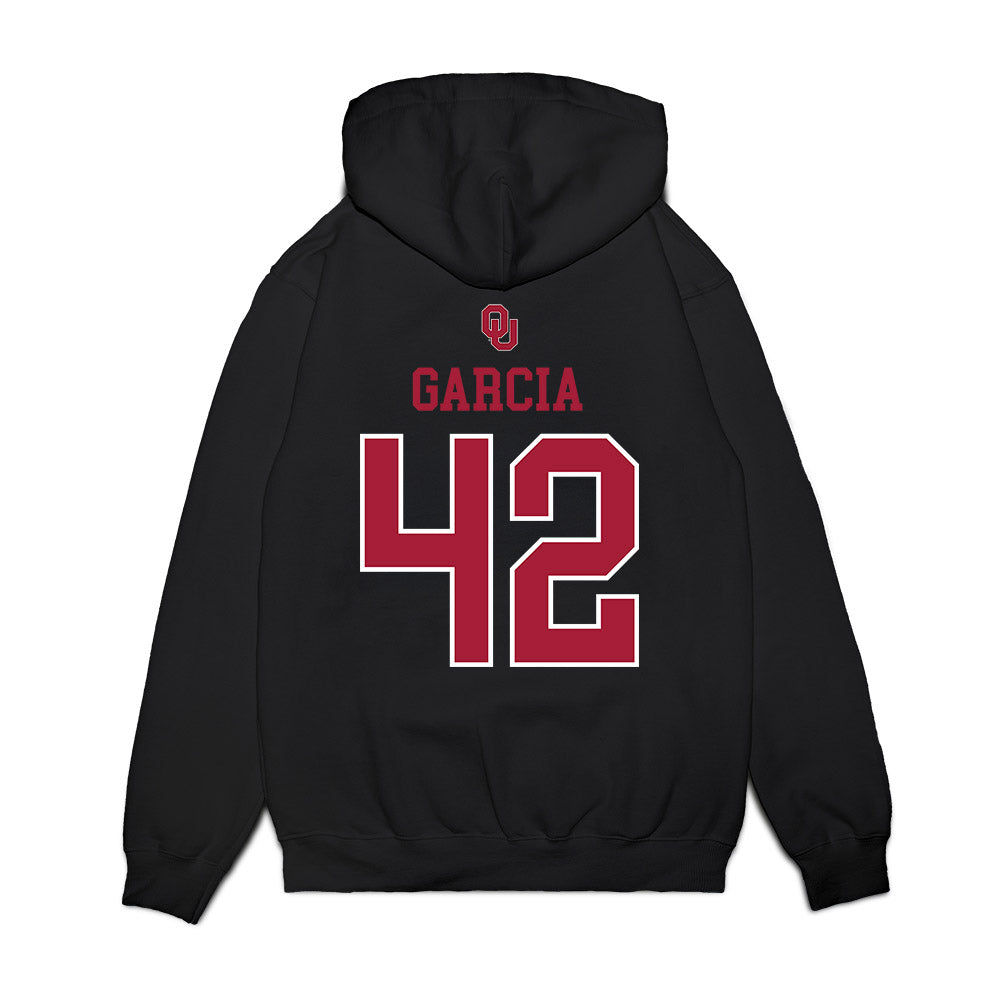 Oklahoma - NCAA Softball : Gabriella Garcia - Sooners Go Yard! Premium Hooded Sweatshirt-1