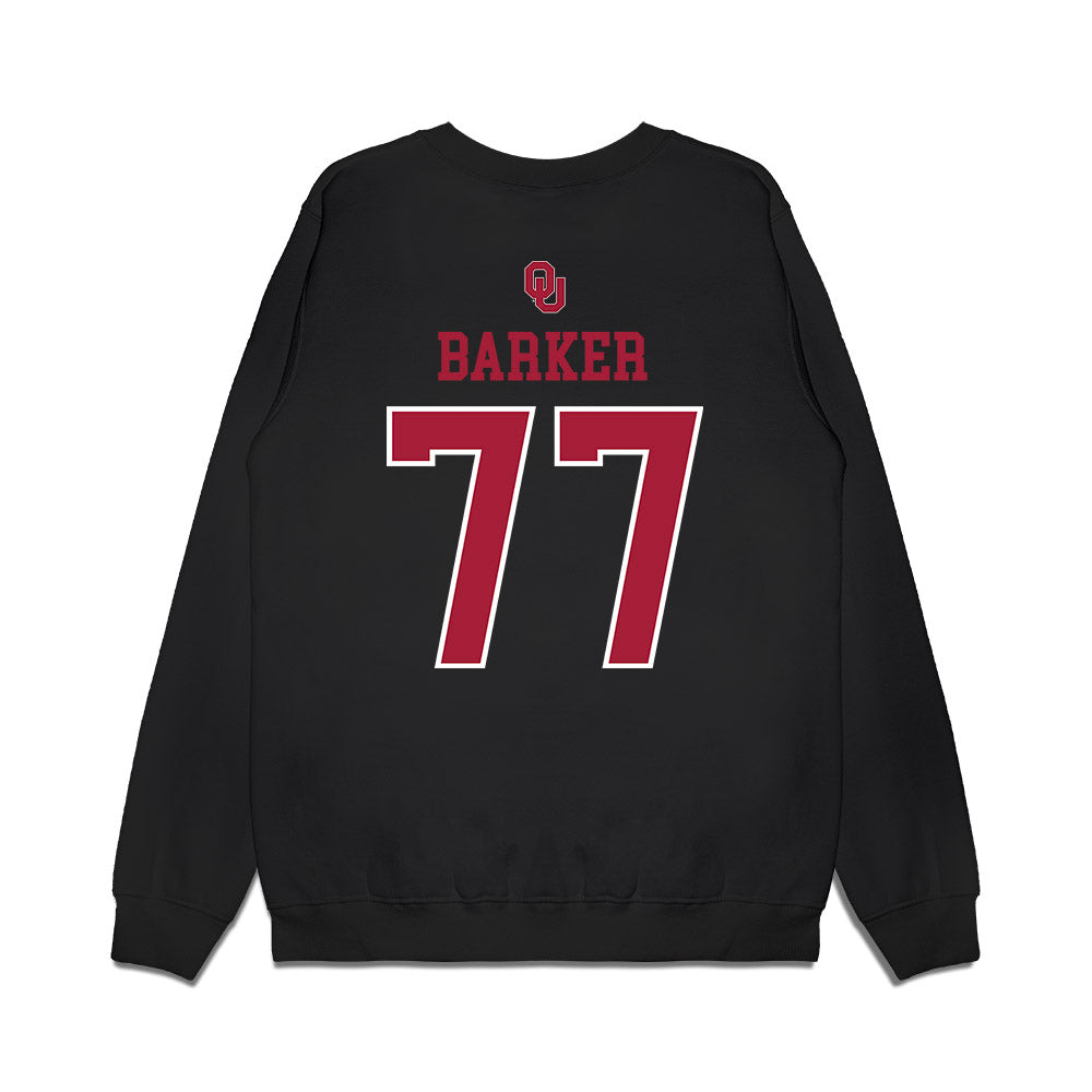 Oklahoma - NCAA Softball : Sydney Barker - Sooners Go Yard! Premium Crewneck Sweatshirt-1