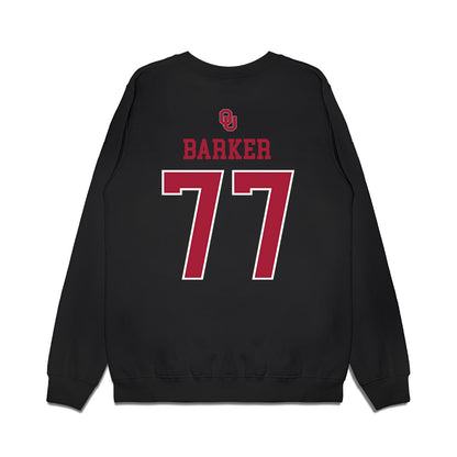 Oklahoma - NCAA Softball : Sydney Barker - Sooners Go Yard! Premium Crewneck Sweatshirt-1