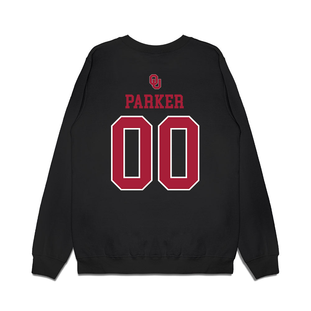 Oklahoma - NCAA Softball : Allyssa Parker - Sooners Go Yard! Premium Crewneck Sweatshirt-1
