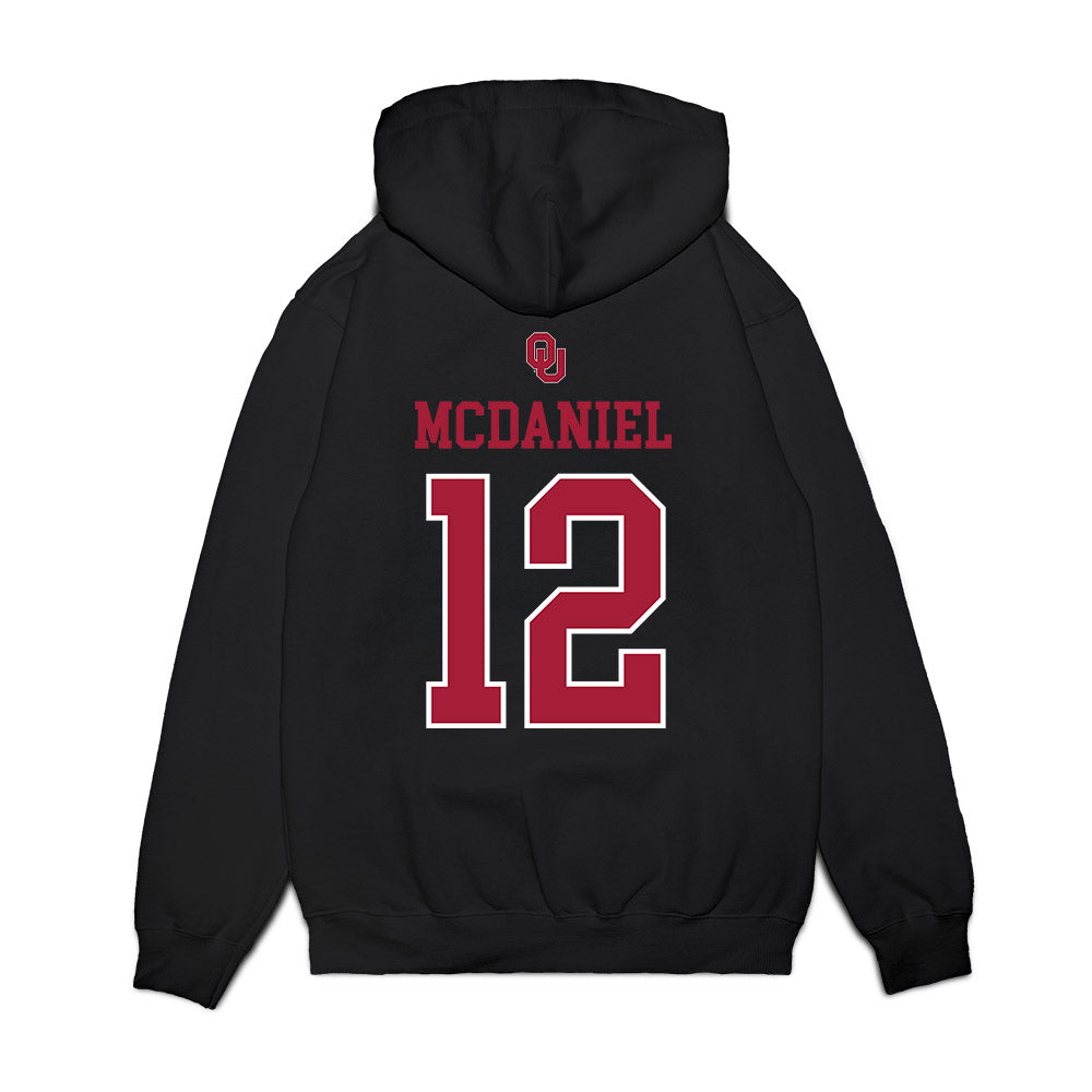 Oklahoma - NCAA Softball : Lexi McDaniel - Sooners Go Yard! Premium Hooded Sweatshirt-1