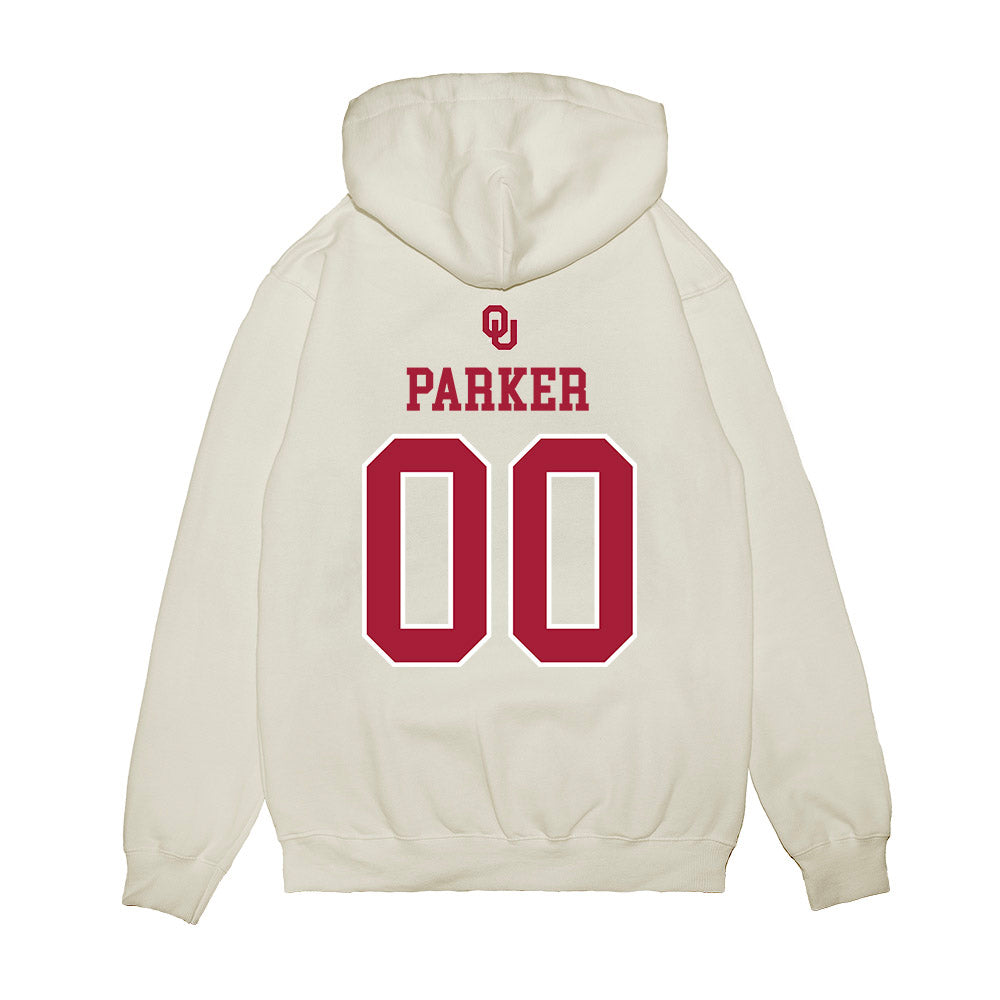 Oklahoma - NCAA Softball : Allyssa Parker - Sooners Go Yard! Premium Hooded Sweatshirt-1