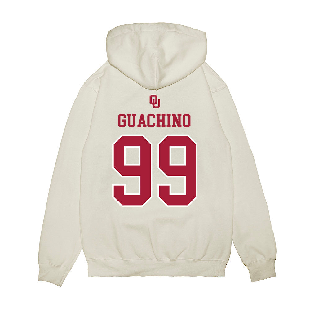 Oklahoma - NCAA Softball : Miali Guachino - Sooners Go Yard! Premium Hooded Sweatshirt-1