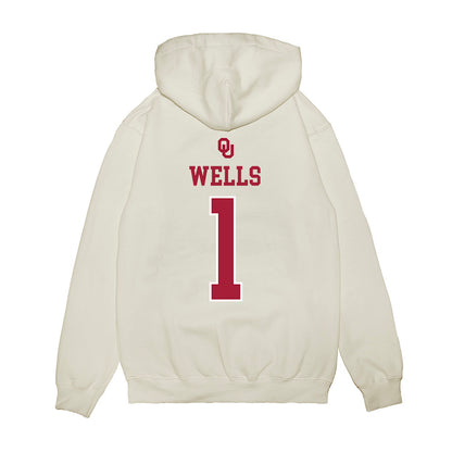 Oklahoma - NCAA Softball : Kendall Wells - Sooners Go Yard! Premium Hooded Sweatshirt-1