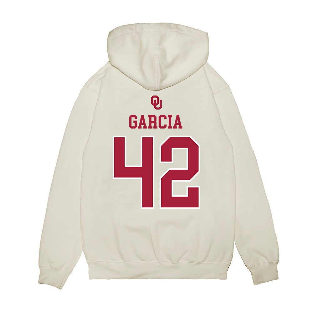 Oklahoma - NCAA Softball : Gabriella Garcia - Sooners Go Yard! Premium Hooded Sweatshirt-1