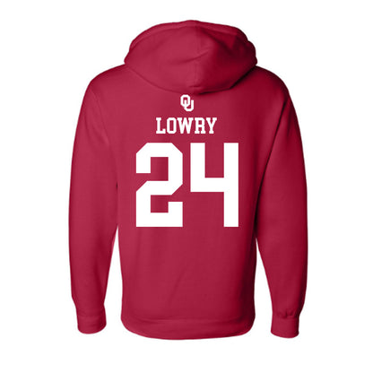 Oklahoma - NCAA Softball : Audrey Lowry - Sooners Go Yard! Hooded Pullover Sweatshirt-1