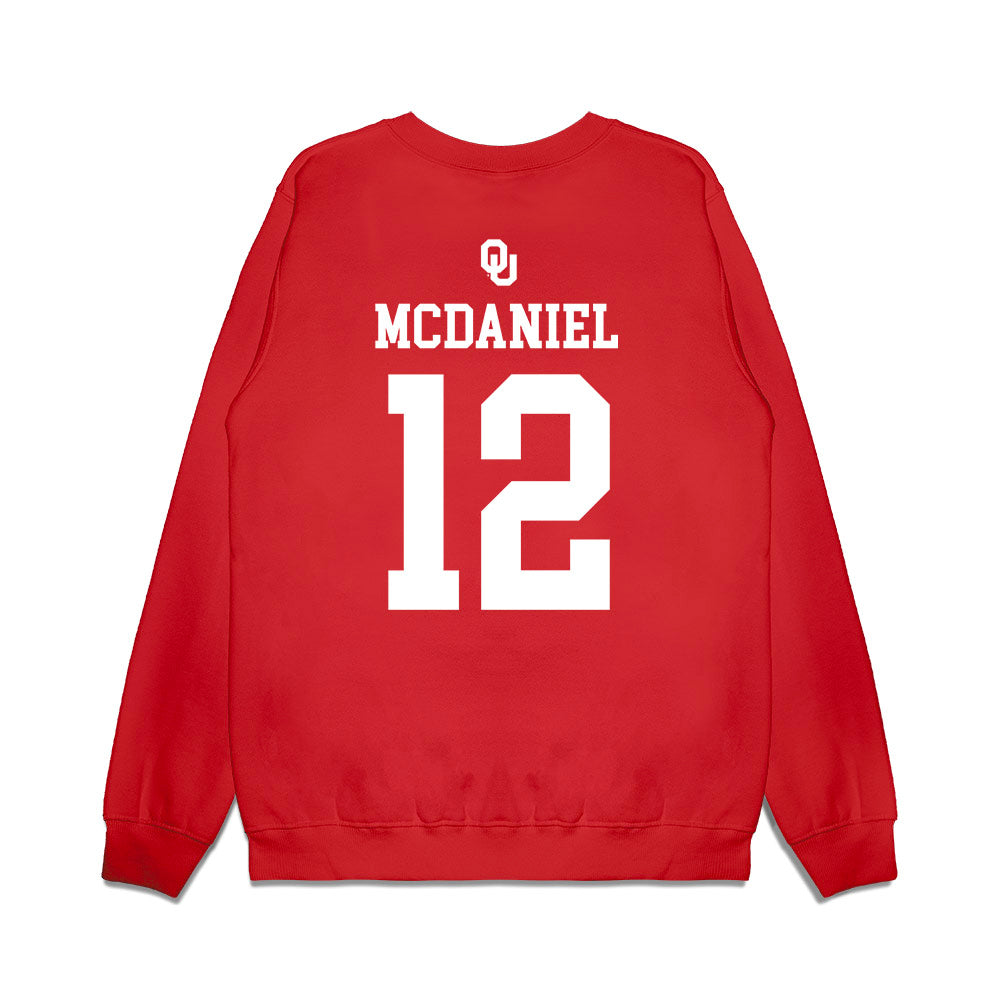 Oklahoma - NCAA Softball : Lexi McDaniel - Sooners Go Yard! Premium Crewneck Sweatshirt-1