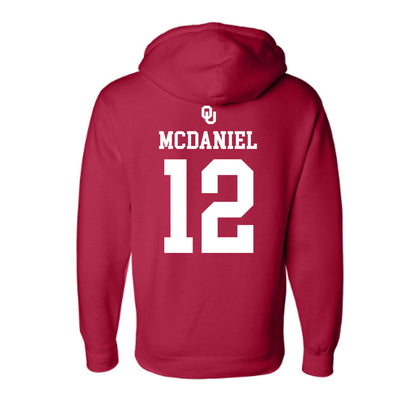 Oklahoma - NCAA Softball : Lexi McDaniel - Sooners Go Yard! Hooded Pullover Sweatshirt-1