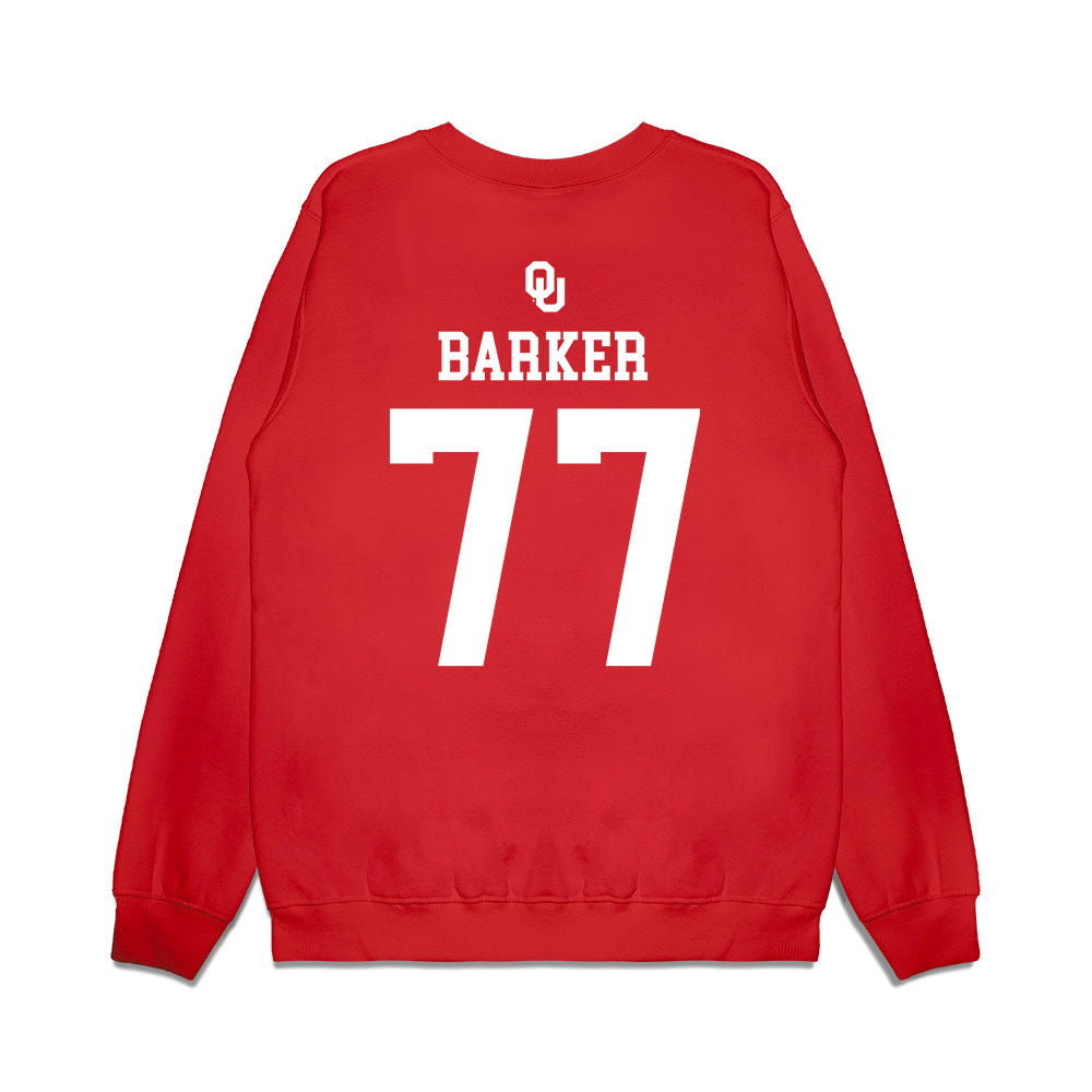 Oklahoma - NCAA Softball : Sydney Barker - Sooners Go Yard! Premium Crewneck Sweatshirt-1