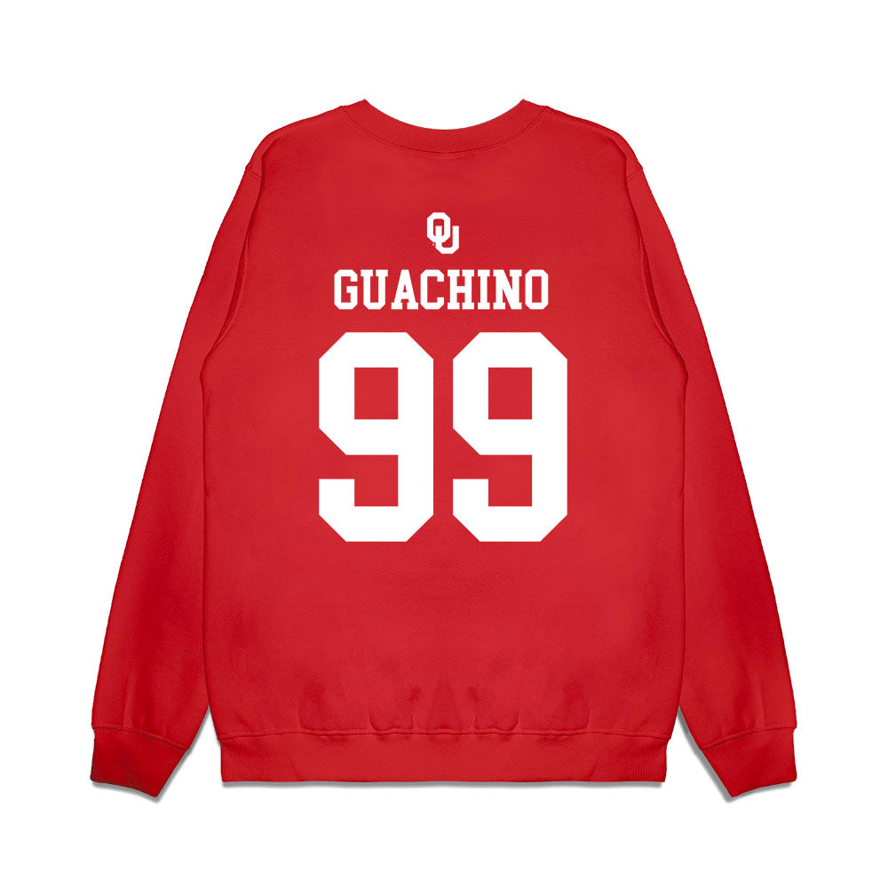 Oklahoma - NCAA Softball : Miali Guachino - Sooners Go Yard! Premium Crewneck Sweatshirt-1