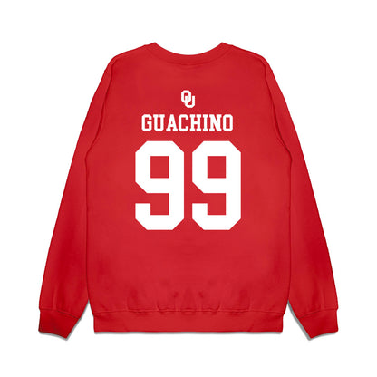 Oklahoma - NCAA Softball : Miali Guachino - Sooners Go Yard! Premium Crewneck Sweatshirt-1