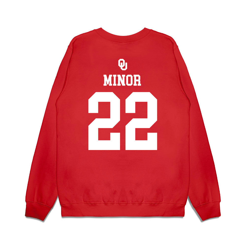 Oklahoma - NCAA Softball : Kai Minor - Sooners Go Yard! Premium Crewneck Sweatshirt-1
