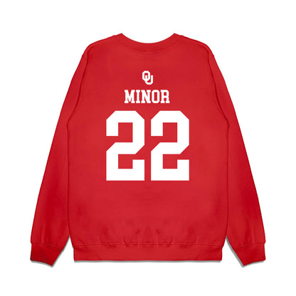 Oklahoma - NCAA Softball : Kai Minor - Sooners Go Yard! Premium Crewneck Sweatshirt-1