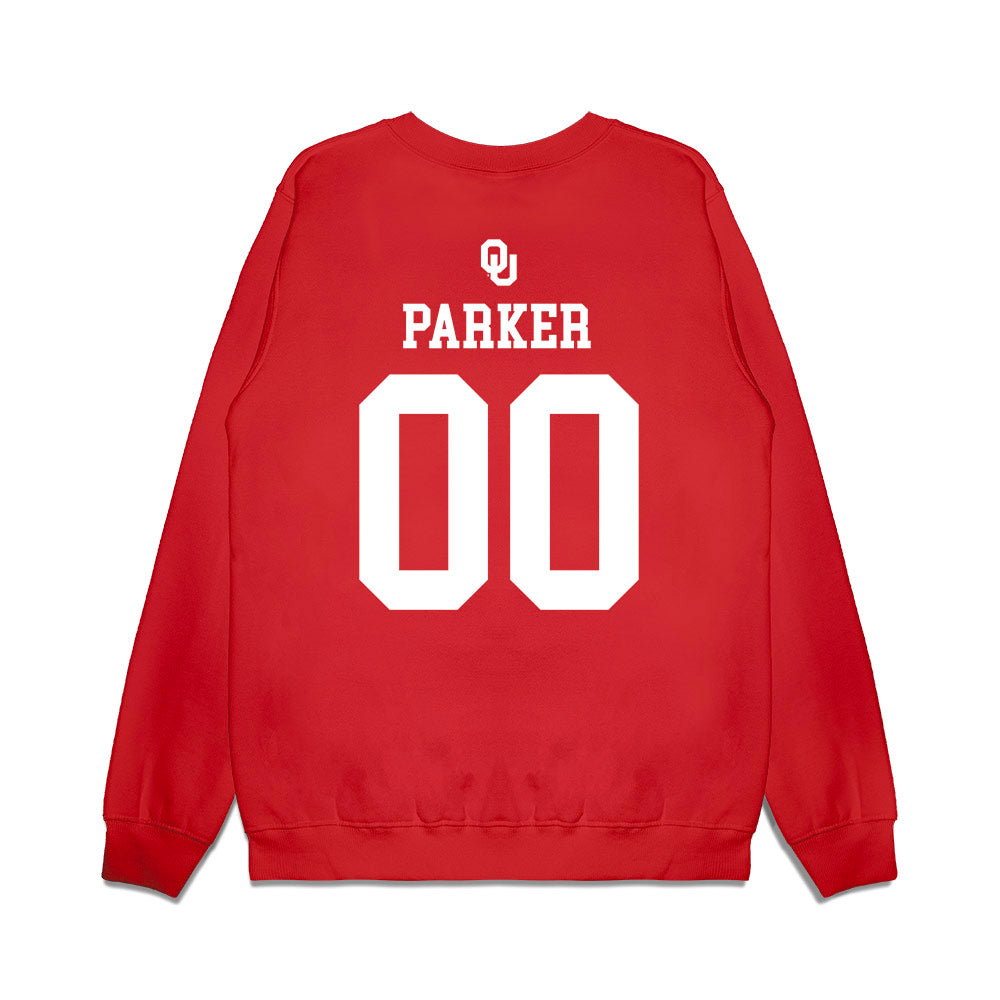 Oklahoma - NCAA Softball : Allyssa Parker - Sooners Go Yard! Premium Crewneck Sweatshirt-1
