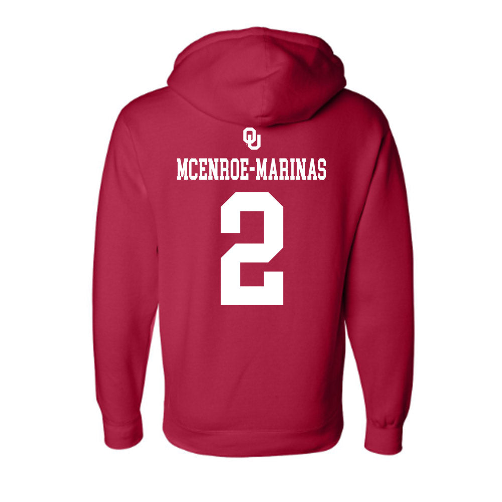 Oklahoma - NCAA Softball : Nelly McEnroe-Marinas - Sooners Go Yard! Hooded Pullover Sweatshirt-1