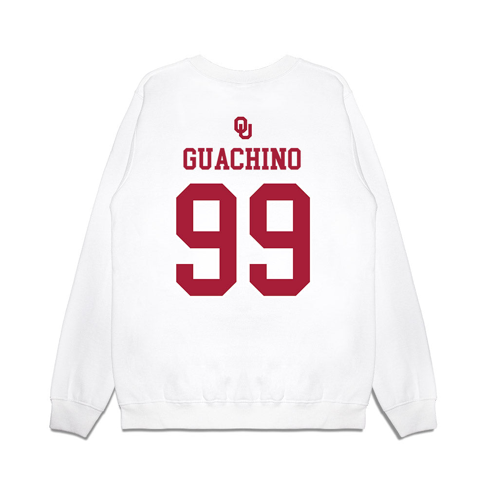 Oklahoma - NCAA Softball : Miali Guachino - Sooners Go Yard! Premium Crewneck Sweatshirt-1