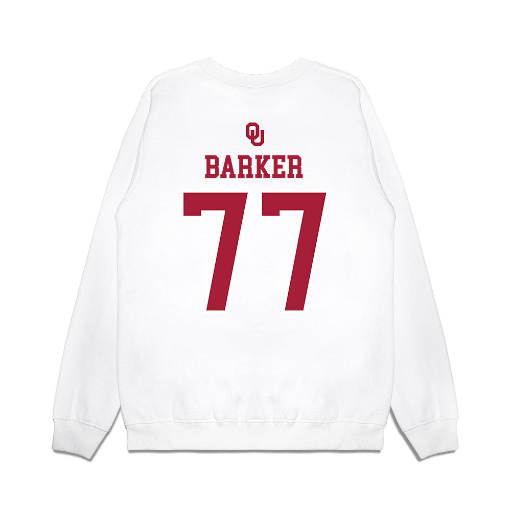 Oklahoma - NCAA Softball : Sydney Barker - Sooners Go Yard! Premium Crewneck Sweatshirt-1