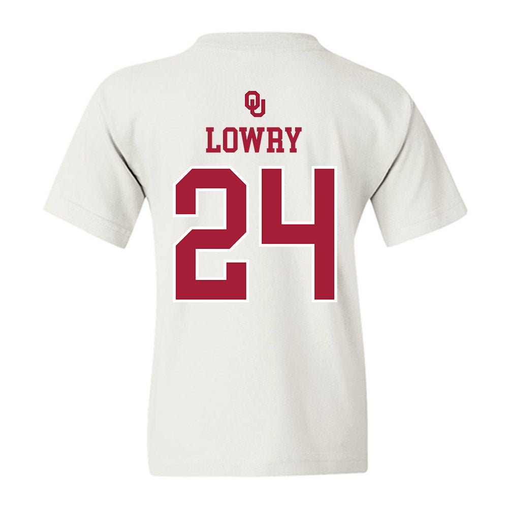 Oklahoma - NCAA Softball : Audrey Lowry - Sooners Go Yard! Youth T-Shirt-1