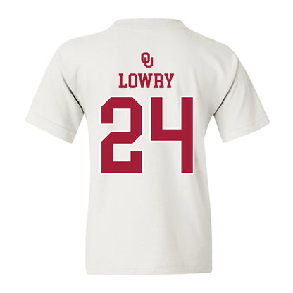 Oklahoma - NCAA Softball : Audrey Lowry - Sooners Go Yard! Youth T-Shirt-1