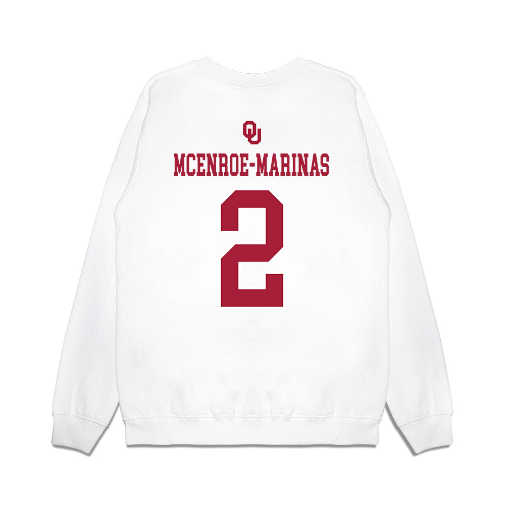 Oklahoma - NCAA Softball : Nelly McEnroe-Marinas - Sooners Go Yard! Premium Crewneck Sweatshirt-1