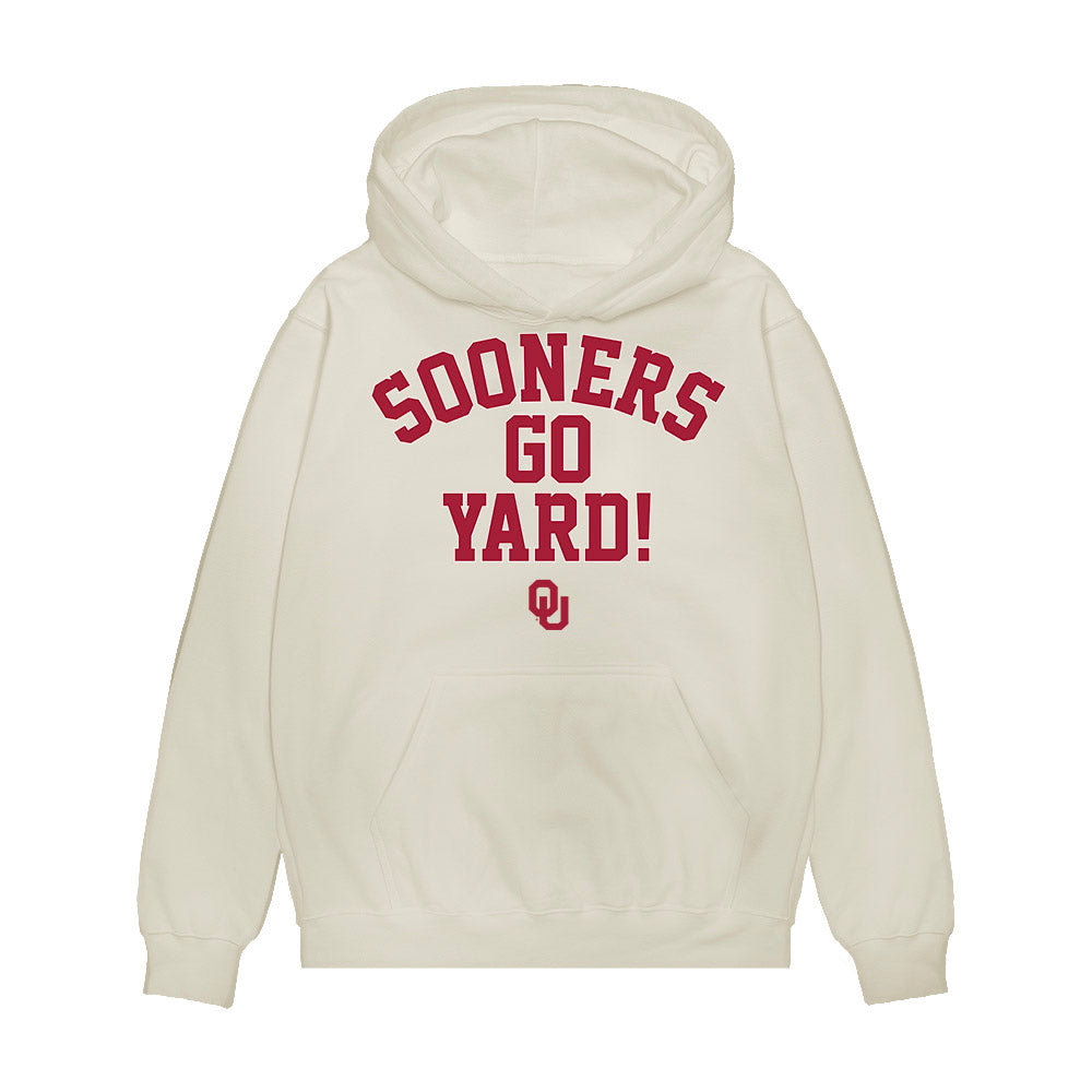 Oklahoma - NCAA Softball : Audrey Lowry - Sooners Go Yard! Premium Hooded Sweatshirt-0